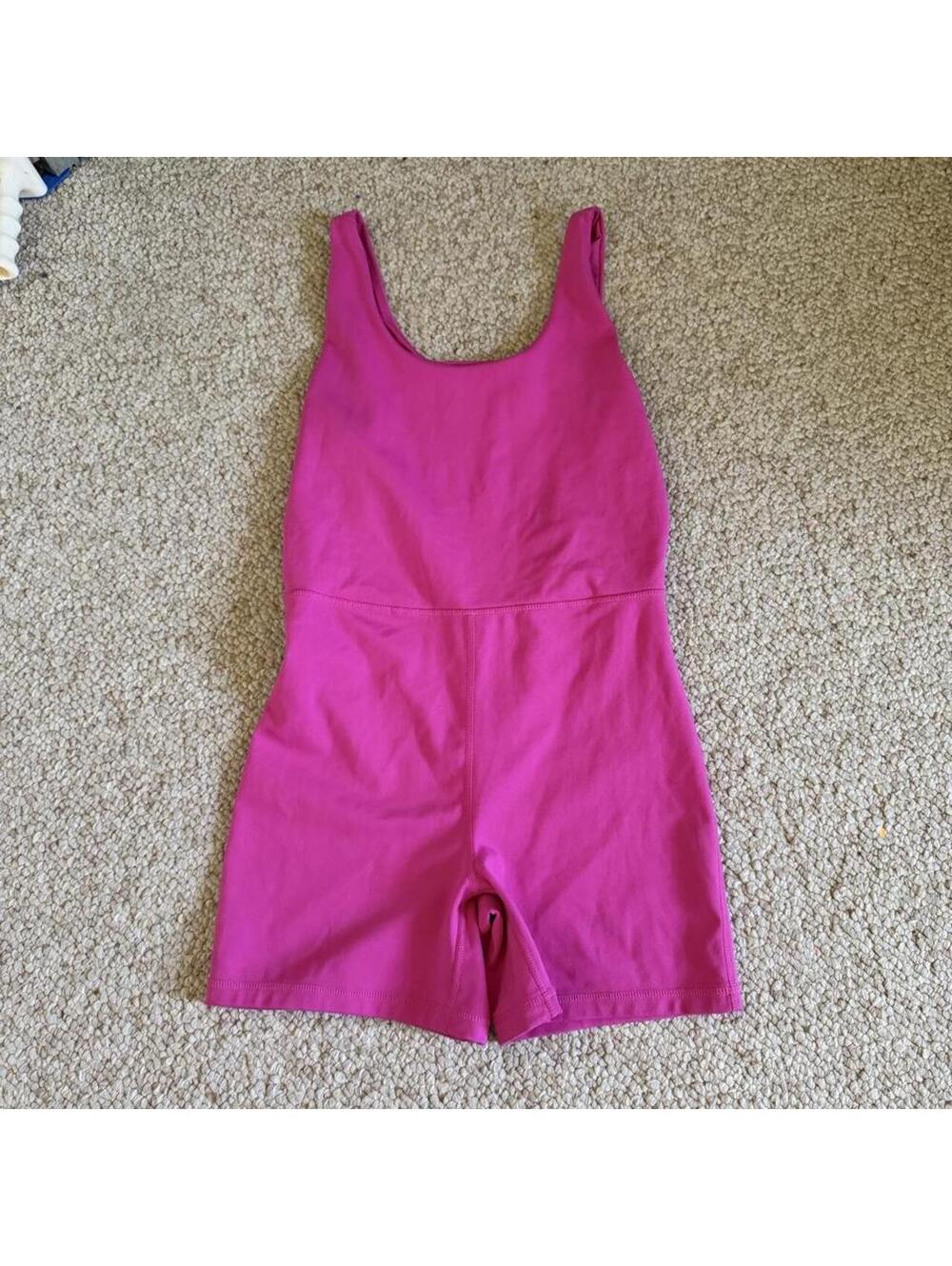Hot pink yogalicious bodysuit